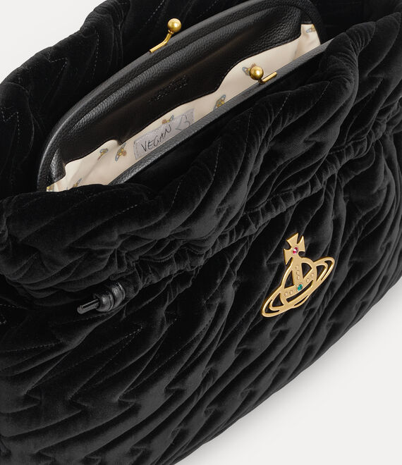 Vivienne Westwood EVA LARGE CLUTCH black